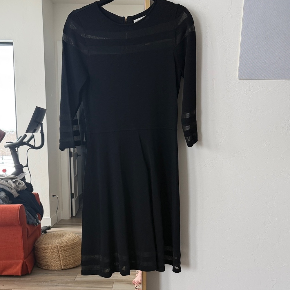 Eliza J Black Long Sleeve Dress